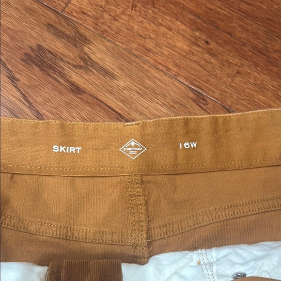 St. John's Bay Tan A-Line Mini Skirt - Picture 2 of 3